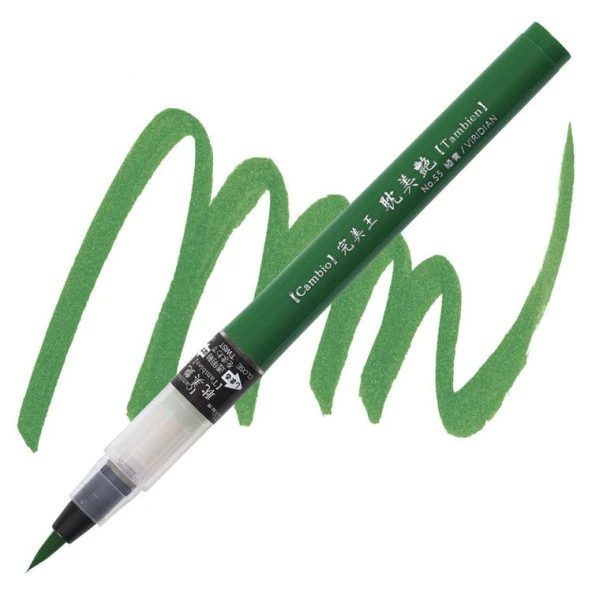 Kuretake Cambio Tambien Brush Pen No:55 VIRIDIAN ürün görseli 1