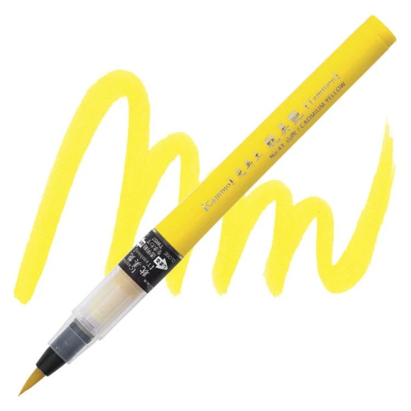 Kuretake Cambio Tambien Brush Pen No:43 CADMIUM YELLOW ürün görseli 1