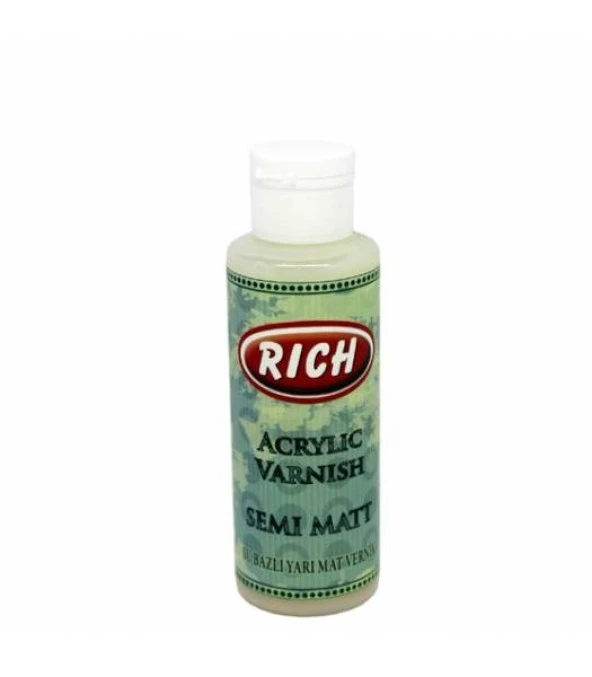 Rich Su Bazlı Vernik YARI MAT (Semi Matt Acrylic Varnish) 120 cc. ürün görseli 1