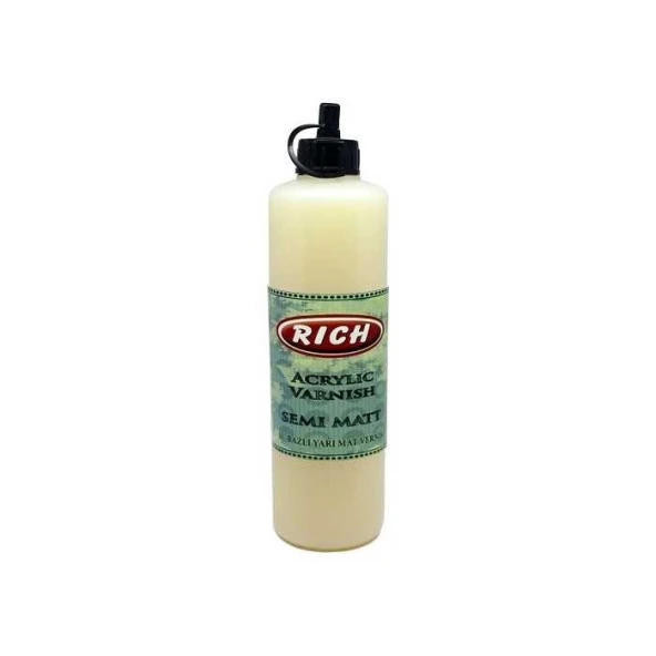 Rich Su Bazlı Vernik YARI MAT (Semi Matt Acrylic Varnish) 500 cc. ürün görseli 1