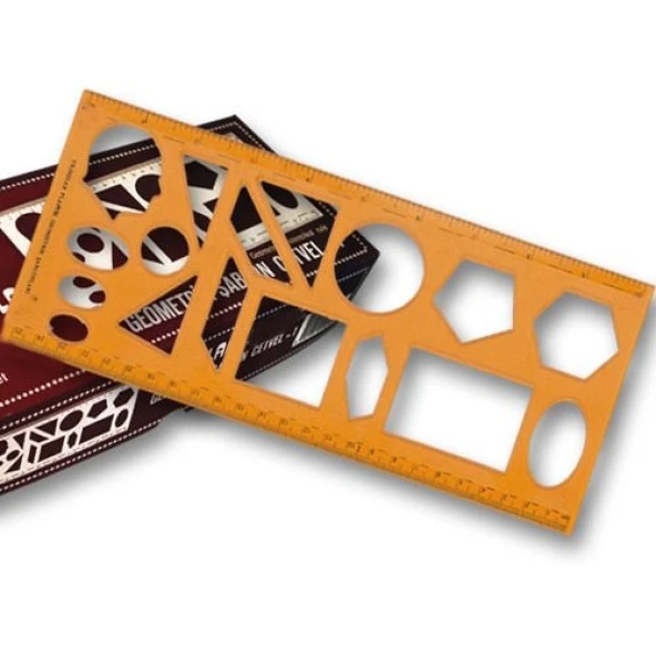 Yıldızlar Geometrik Şablon Cetvel 25 cm. ürün görseli 1
