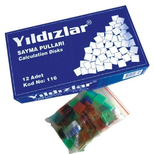 Yıldızlar Plastik Sayma Pulları ürün görseli 1