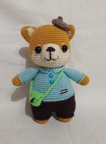 Shiba Köpek Amigurumi Organik Oyuncak ürün görseli 1