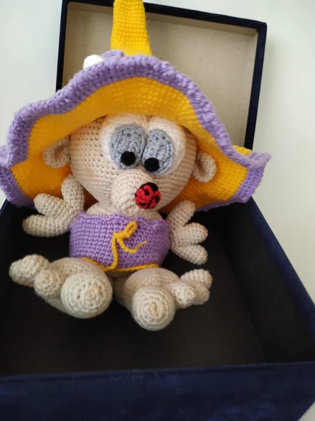 Kutu Cücesi Amigurumi Organik Oyuncak ürün görseli 1