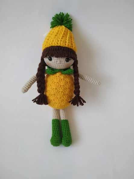 Ananas Bebek Amigurumi Organik Oyuncak ürün görseli 1