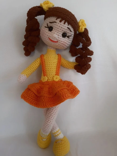 Portakal Çiçeği Bebek Amigurumi Organik Oyuncak ürün görseli 1