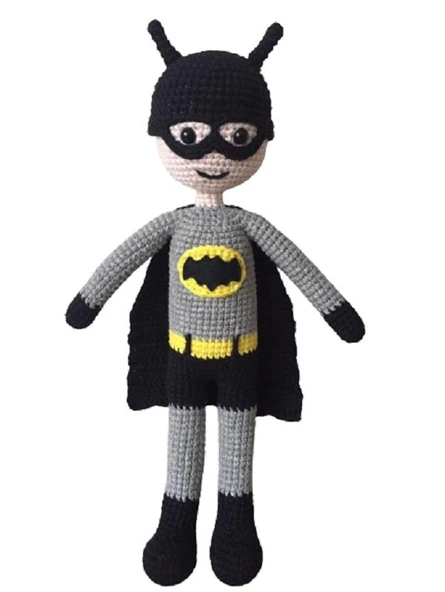 Batman Bebek Amigurumi Organik Oyuncak ürün görseli 1