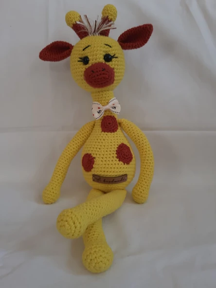 Yavru Zürafa Amigurumi Organik Oyuncak ürün görseli 1