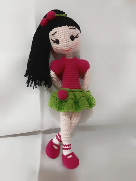 Vişne Bebek Amigurumi Organik Oyuncak ürün görseli 1