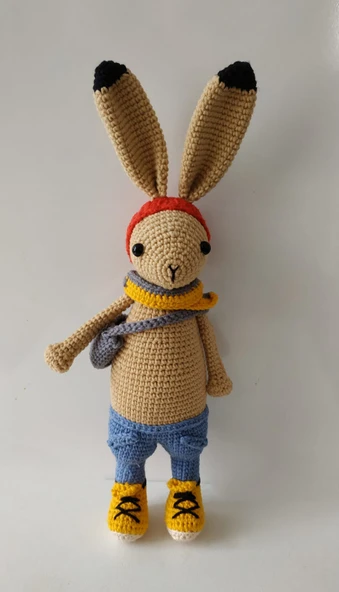 Tavşan Jack Amigurumi Organik Oyuncak ürün görseli 1