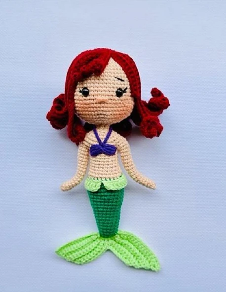 Deniz Kızı Amigurumi Organik Oyuncak ürün görseli 1