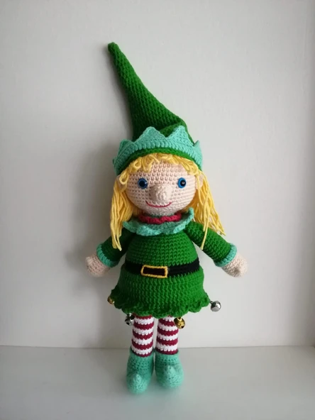 Yılbaşı Cücesi Amigurumi Organik Oyuncak ürün görseli 1