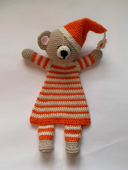 Uykucu Toby Uyku Arkadaşı Amigurumi Organik Oyuncak ürün görseli 1