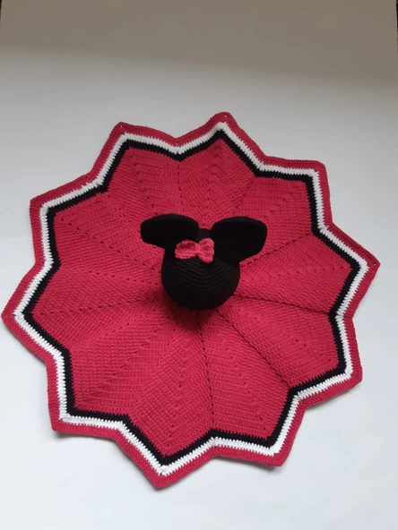 Minnie Mouse Uyku Arkadaşı Amigurumi Organik Oyuncak ürün görseli 1
