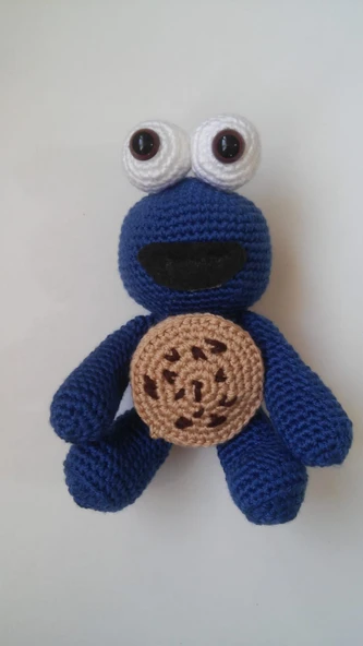 Kurabiye Canavarı Amigurumi Organik Oyuncak ürün görseli 1