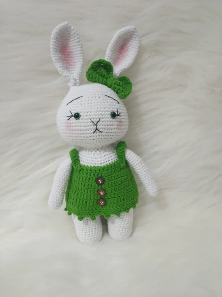 Tavşan Nana Amigurumi Organik Oyuncak ürün görseli 1