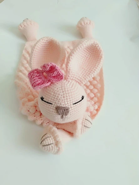 Pembe Düşler Uyku Arkadaşı Amigurumi Organik Oyuncak ürün görseli 1