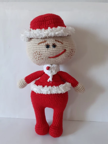 Yılbaşı Bonny Bebek Amigurumi Organik Oyuncak ürün görseli 1