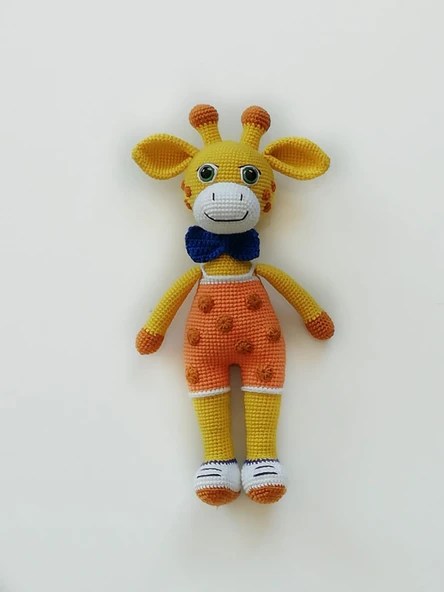 Yakışıklı Zürafa Amigurumi Organik Oyuncak ürün görseli 1