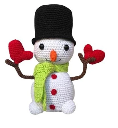 Paşa Kardan Adam Amigurumi Organik Oyuncak ürün görseli 1
