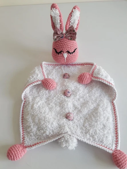Pamuk Şeker Uyku Arkadaşı Amigurumi Organik Oyuncak ürün görseli 1