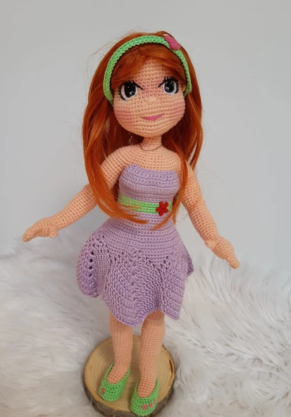 Vasilisa Bebek Amigurumi Organik Oyuncak ürün görseli 1