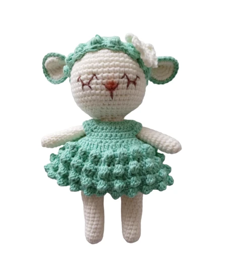 Kuzu Mişa Amigurumi Organik Oyuncak ürün görseli 1