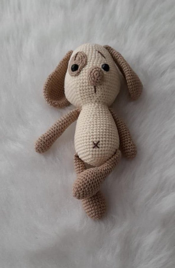 Sevimli Komik Köpüş Amigurumi Organik Oyuncak ürün görseli 1