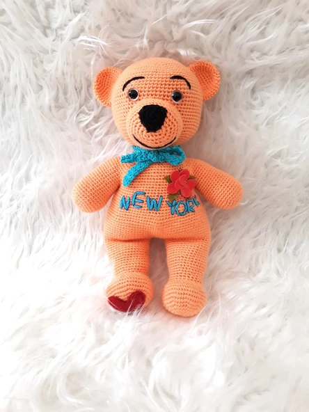 Winnie Pooh Ayıcık Amigurumi Organik Oyuncak ürün görseli 1