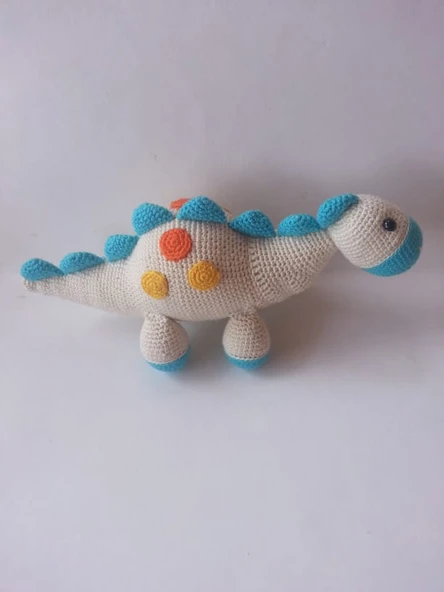 Sevimli Dinozor Amigurumi Organik Oyuncak ürün görseli 1