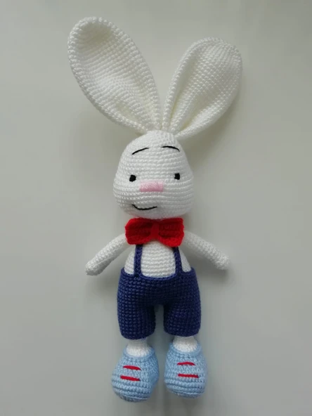 Bay Paskalya Tavşanı Amigurumi Organik Oyuncak ürün görseli 1