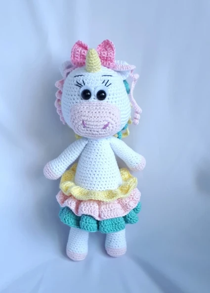 Unicorn Amigurumi Organik Oyuncak ürün görseli 1
