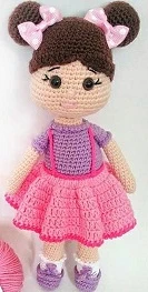 Şirin Bebek Amigurumi Organik Oyuncak ürün görseli 1