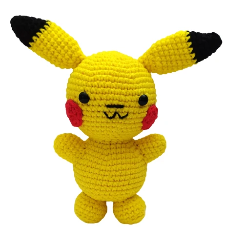Pikachu Amigurumi Organik Oyuncak ürün görseli 1