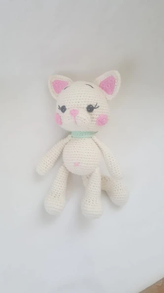 Sevimli Pisi Amigurumi Organik Oyuncak ürün görseli 1