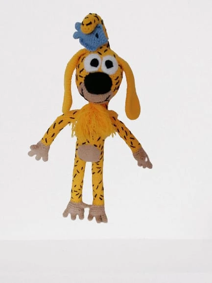 Uzun Kuyruk Marsupilami Amigurumi Organik Oyuncak ürün görseli 1