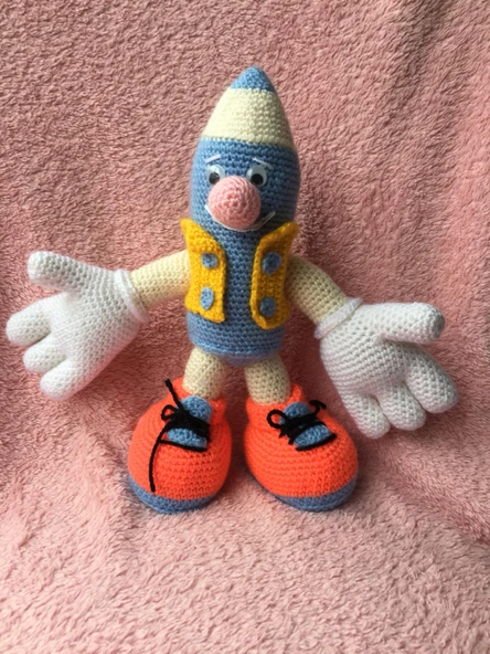 Neşeli Kalem Amigurumi Organik Oyuncak ürün görseli 1