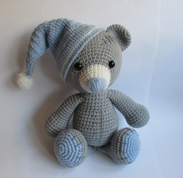 Sevimli Ayıcık Amigurumi Organik Oyuncak ürün görseli 1