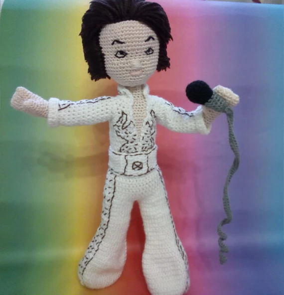 Elvis Presley Amigurumi Organik Oyuncak ürün görseli 1