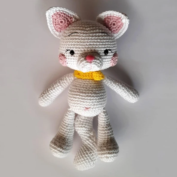 Miniş Kedicik Amigurumi Organik Oyuncak ürün görseli 1