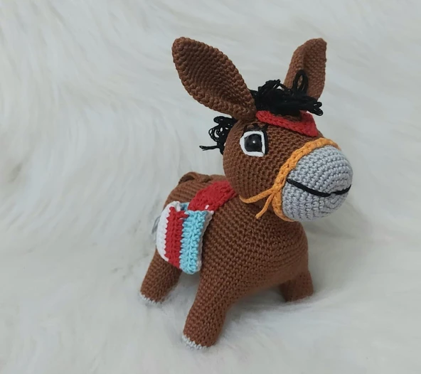 Eşek Karakaçan Amigurumi Organik Oyuncak ürün görseli 1