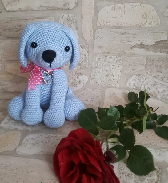 Sevimli Köpekçik Amigurumi Organik Oyuncak ürün görseli 1
