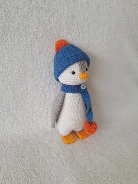 Penguen Pengu Amigurumi Organik Oyuncak ürün görseli 1