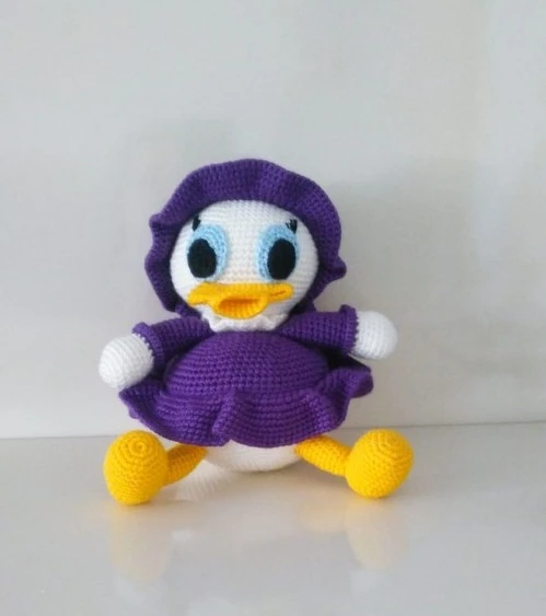 Vak Vak Ördek Amigurumi Organik Oyuncak ürün görseli 1