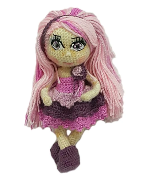 Şeker Kız Amigurumi Organik Oyuncak ürün görseli 1
