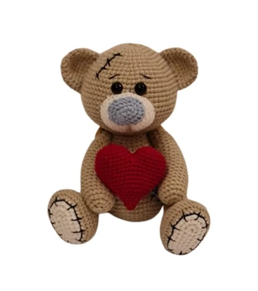 Sevimli Ayıcık Teddy Amigurumi Organik Oyuncak ürün görseli 1