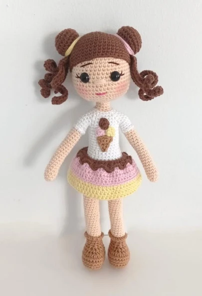 İce Cream Bebek Amigurumi Organik Oyuncak ürün görseli 1