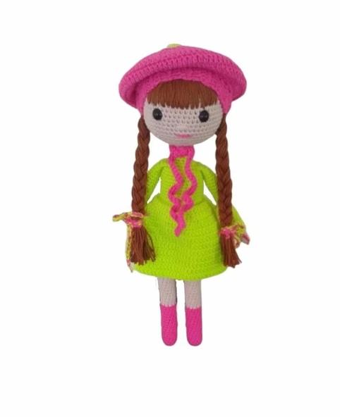 Neon Güz Bebek Amigurumi Organik Oyuncak ürün görseli 1