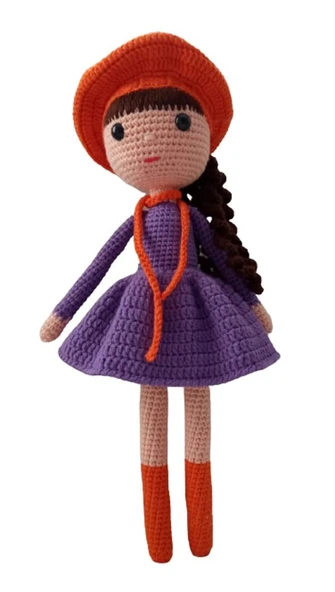Mor Güz Bebek Amigurumi Organik ürün görseli 1