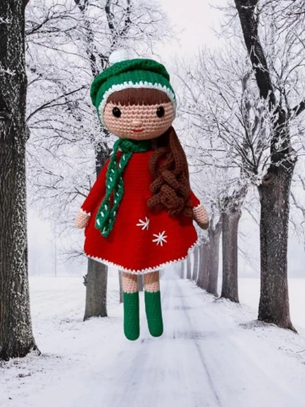 Yılbaşı Güz Bebek Amigurumi Organik Oyuncak ürün görseli 1